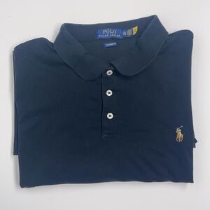 Polo Ralph Lauren Golf Polo Classic Fit Black Short Sleeve All Cotton Mens XXL T